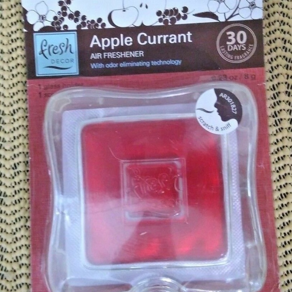Air Freshener Apple Currant with Glass Holder NEW
